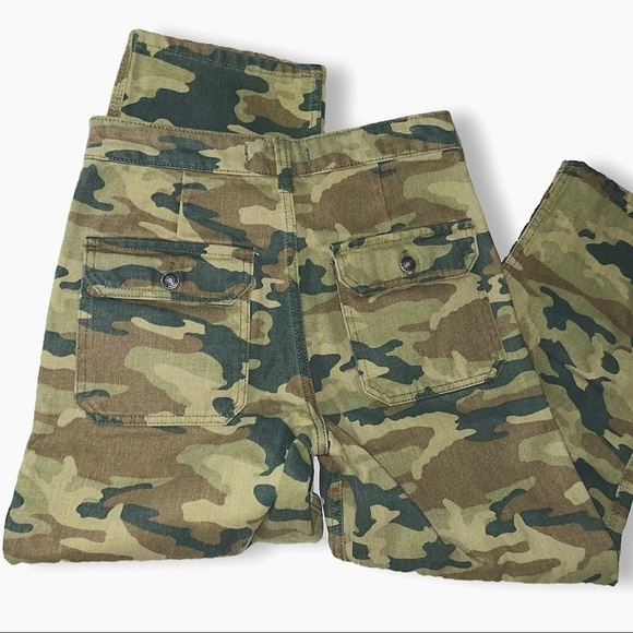 Free People Camo Denim Pants Size 27 - Picture 2 of 5